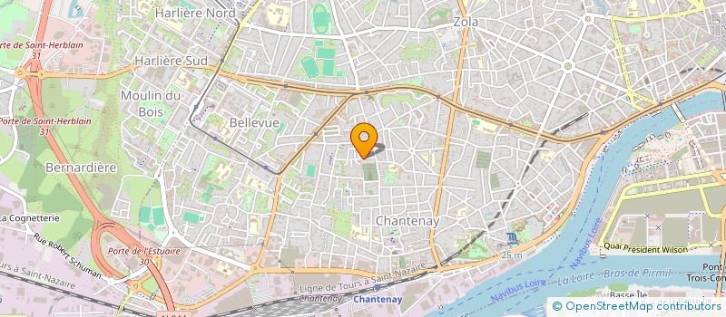 localisation de l'entreprise SCI VH à NANTES