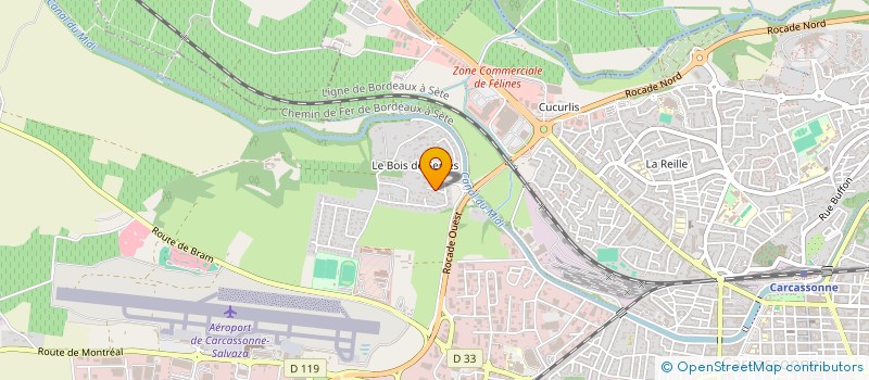 localisation de l'entreprise SCI VH PRIMONSEPT à CARCASSONNE