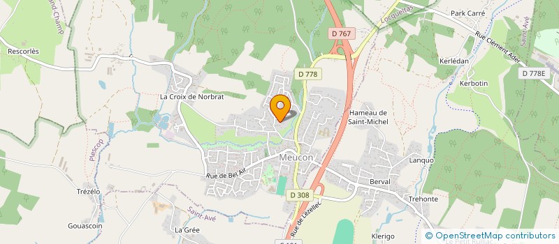 localisation de l'entreprise SCI VH2  MEUCON