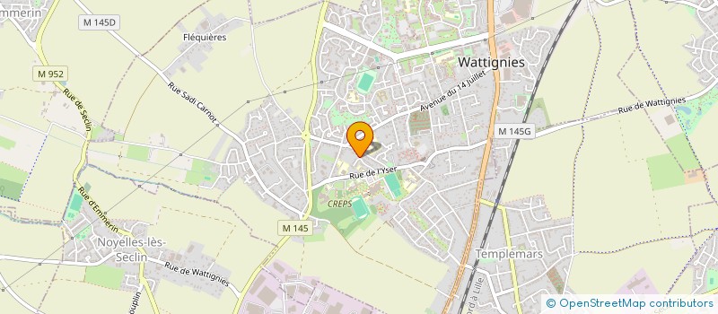 localisation de l'entreprise SCI VHD  WATTIGNIES