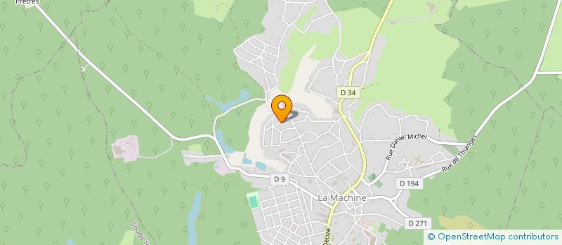 localisation de l'entreprise SCI VHL  LA MACHINE