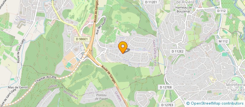 localisation de l'entreprise SCI VHM  SAINT-GELY-DU-FESC