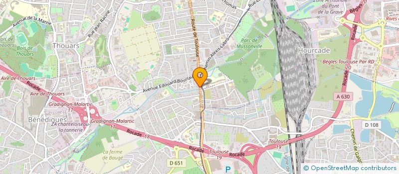 localisation de l'entreprise SCI VHS DOMAINE L'EAU BLANCHE  VILLENAVE-D'ORNON