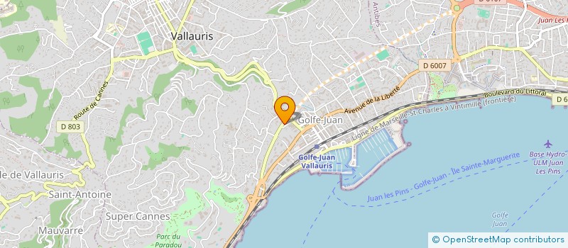 localisation de l'entreprise SCI VI BAT MI à VALLAURIS