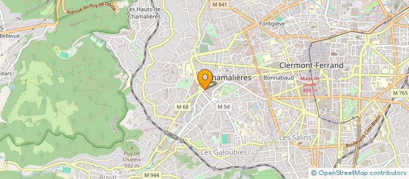 localisation de l'entreprise SCI VI.JU.PE  CHAMALIERES