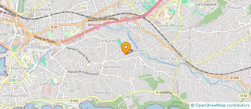 localisation de l'entreprise SCI VIA  TOULON