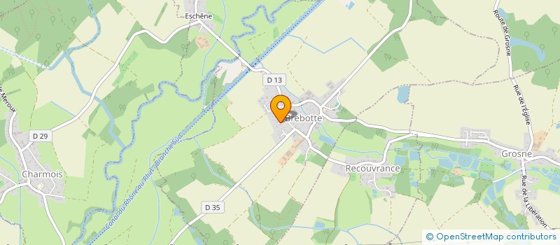 localisation de l'entreprise SCI VIA à BREBOTTE