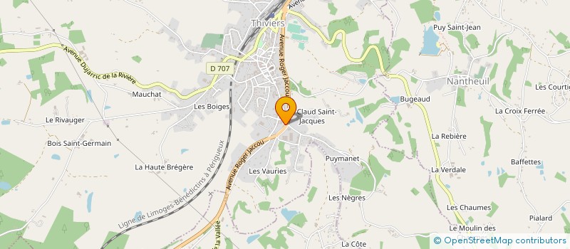 localisation de l'entreprise SCI VIA CHARENTE I  THIVIERS