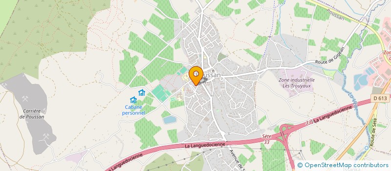 localisation de l'entreprise SCI  VIA DOMITIA  POUSSAN