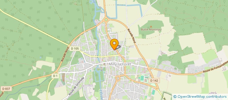 localisation de l'entreprise SCI VIA EUROPA à MILLY-LA-FORET