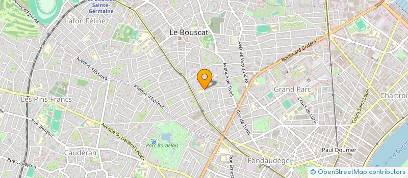 localisation de l'entreprise SCI VIA GUARNIERI à LE BOUSCAT