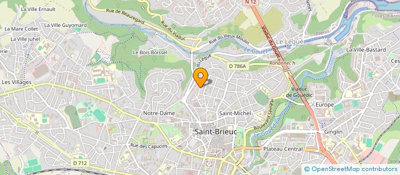 localisation de l'entreprise SCI VIA PADOVA à SAINT-BRIEUC