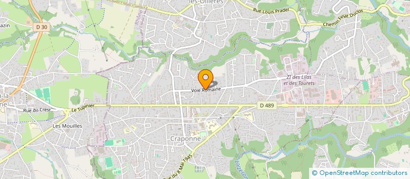 localisation de l'entreprise SCI VIA ROMANA  CRAPONNE