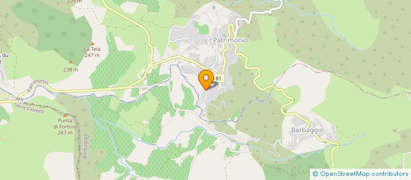 localisation de l'entreprise SCI VIA ROSSA à PATRIMONIO
