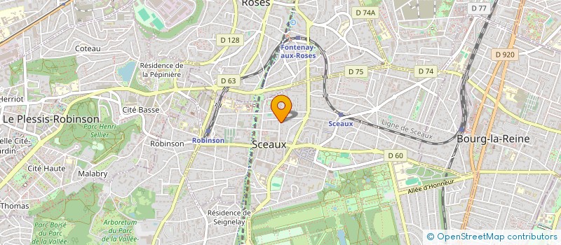 localisation de l'entreprise SCI VIA TURONENSIS à SCEAUX