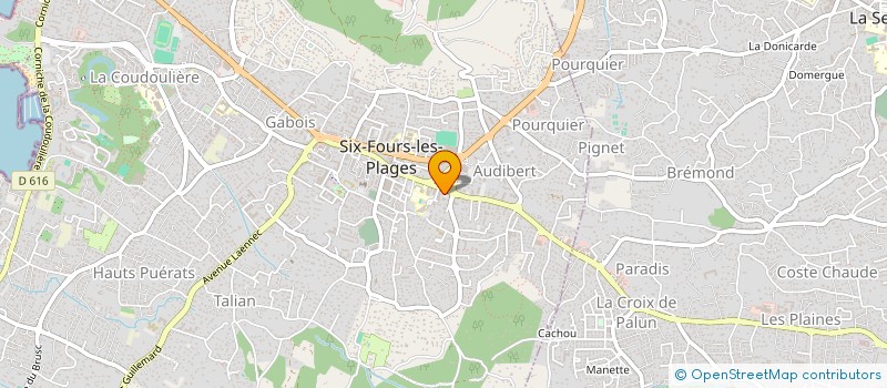 localisation de l'entreprise SCI VIA VENETO à SIX-FOURS-LES-PLAGES