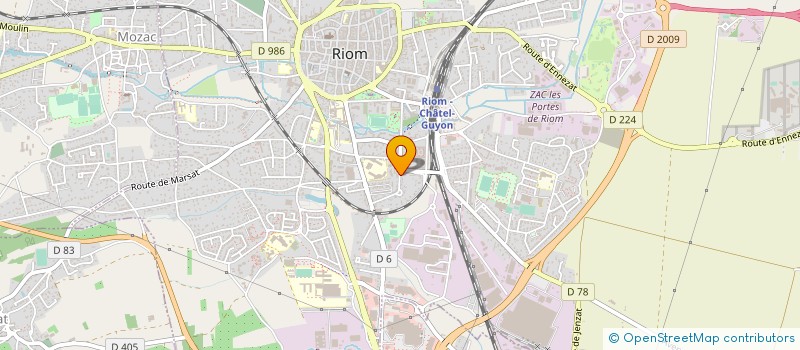 localisation de l'entreprise SCI VIAB  RIOM