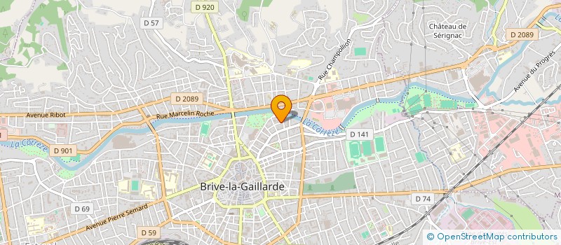 localisation de l'entreprise SCI VIACUS  BRIVE-LA-GAILLARDE