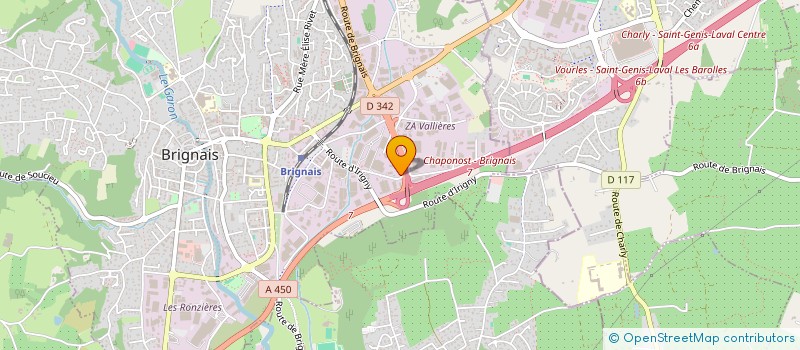 localisation de l'entreprise SCI VIADOREE  BRIGNAIS