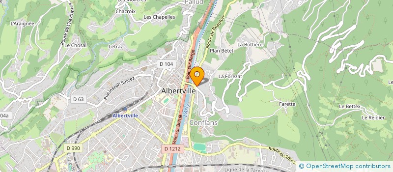 localisation de l'entreprise SCI VIAL-RINGOT  ALBERTVILLE