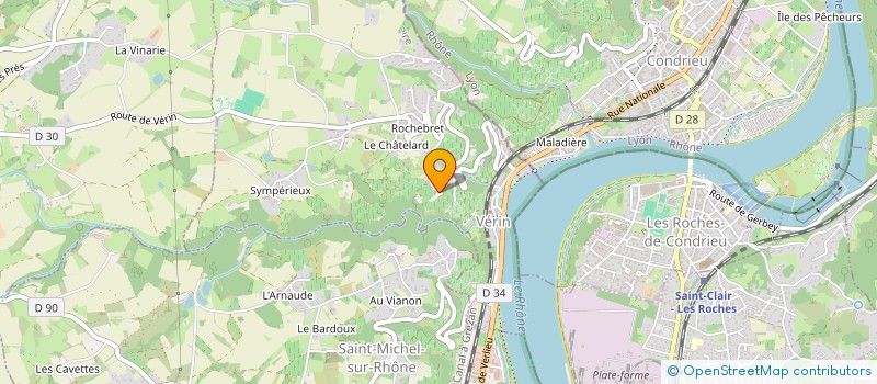 localisation de l'entreprise SCI VIAL - TEYSSIER  VERIN