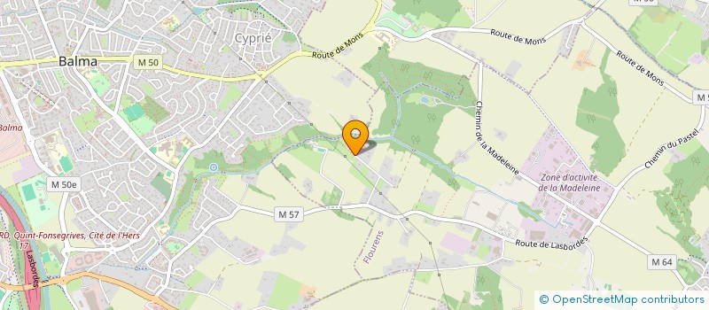 localisation de l'entreprise SCI VIALA  FLOURENS