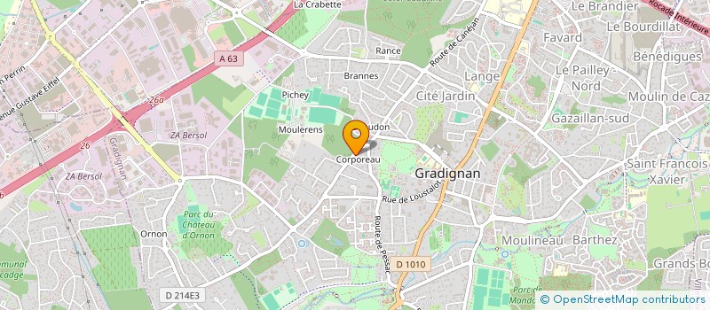 localisation de l'entreprise SCI VIALARD  GRADIGNAN