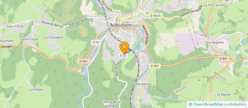 localisation de l'entreprise SCI VIALETTE à AUBUSSON