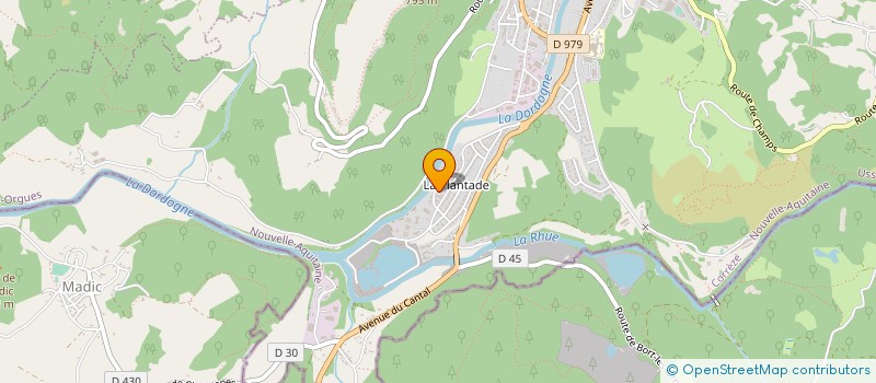 localisation de l'entreprise SCI VIALLEIX SA  BORT LES ORGUES