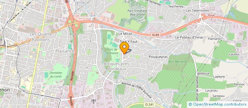 localisation de l'entreprise SCI VIALON  ARTIGUES-PRES-BORDEAUX