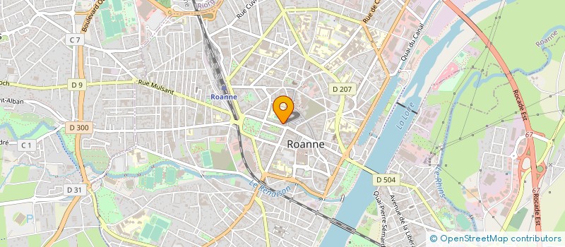 localisation de l'entreprise SCI VIAN  ROANNE