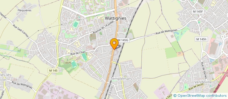 localisation de l'entreprise SCI VIANA  WATTIGNIES