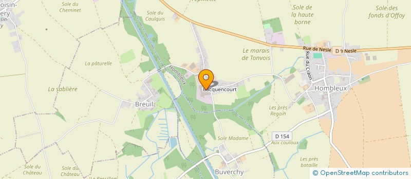 localisation de l'entreprise SCI VIAPI  HOMBLEUX