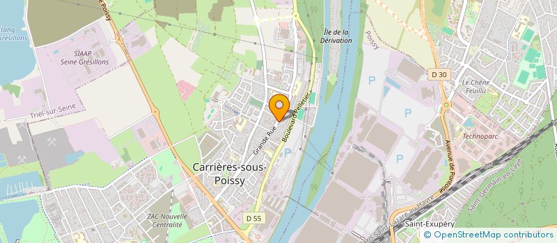 localisation de l'entreprise SCI VIARD & GEDEON  CARRIERES-SOUS-POISSY