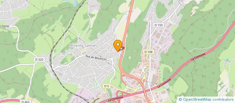 localisation de l'entreprise SCI VIARIS  MISEREY-SALINES