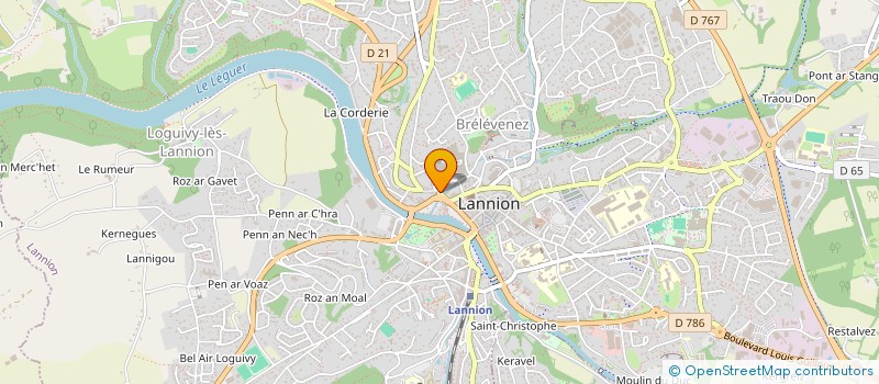 localisation de l'entreprise SCI VIARMES 22  LANNION