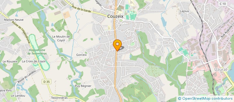 localisation de l'entreprise SCI VIAU à COUZEIX
