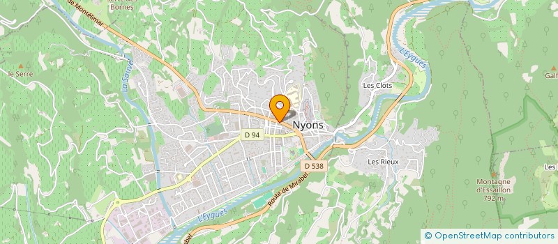 localisation de l'entreprise SCI VIBADI  NYONS