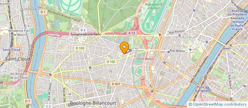 localisation de l'entreprise SCI VIBEL à BOULOGNE-BILLANCOURT