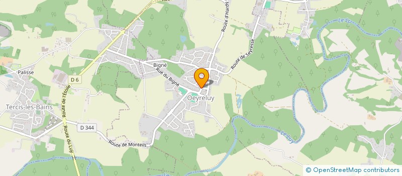 localisation de l'entreprise SCI VIBES  OEYRELUY