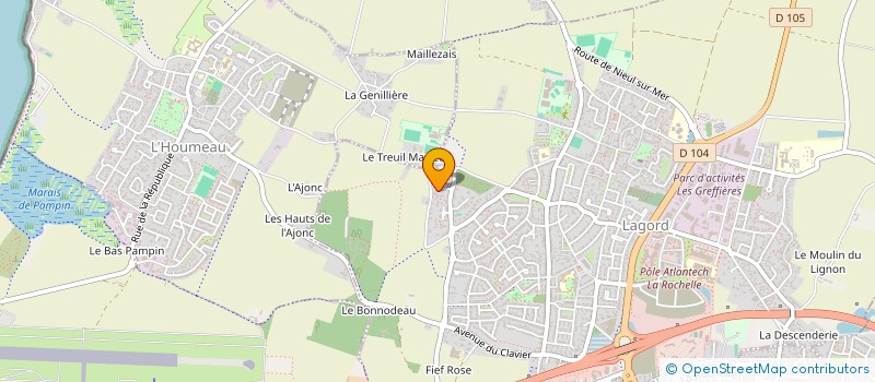 localisation de l'entreprise SCI VIBRATO  LAGORD