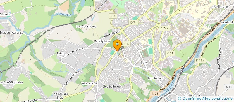 localisation de l'entreprise SCI VICA à ISLE