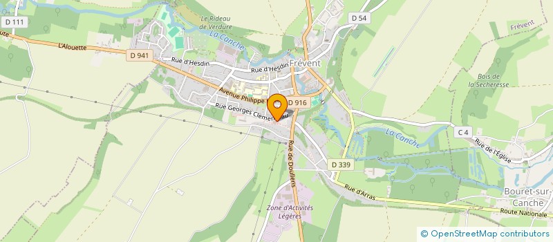 localisation de l'entreprise SCI VICA  FREVENT