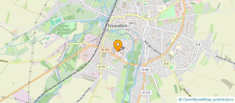 localisation de l'entreprise SCI VICADES ISSOUDUN à ISSOUDUN