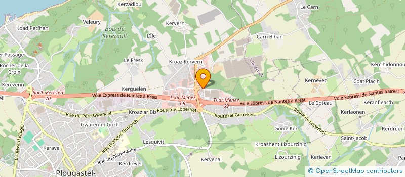 localisation de l'entreprise SCI VICADES PLOUGASTEL  PLOUGASTEL-DAOULAS