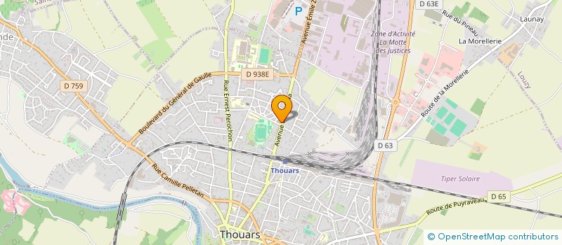 localisation de l'entreprise SCI VICADES THOUARS  THOUARS