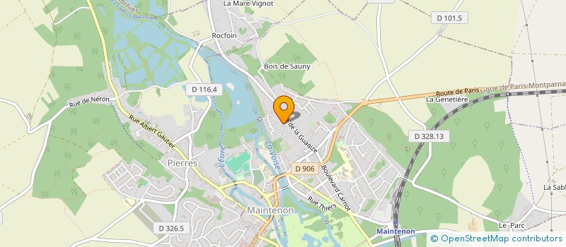localisation de l'entreprise SCI VICALI à MAINTENON