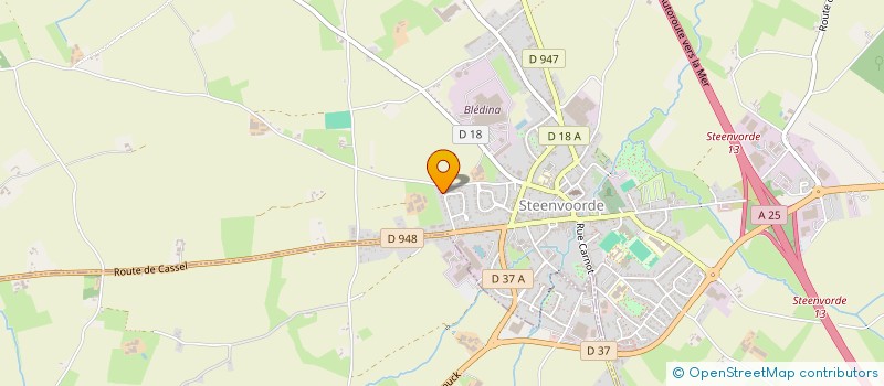 localisation de l'entreprise SCI VICAM  STEENVOORDE