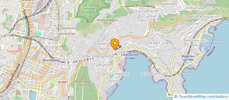 localisation de l'entreprise SCI VICAR à VILLEFRANCHE-SUR-MER