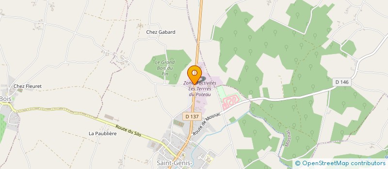 localisation de l'entreprise SCI VICARO  SAINT-GENIS-DE-SAINTONGE